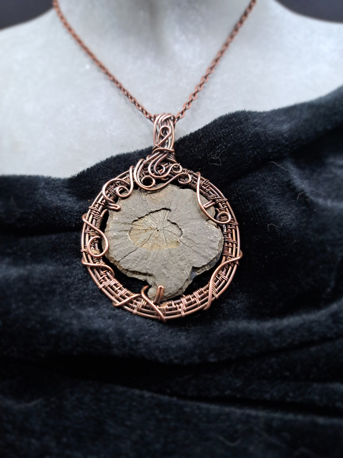 Markasit-Sonne (Kupfer)