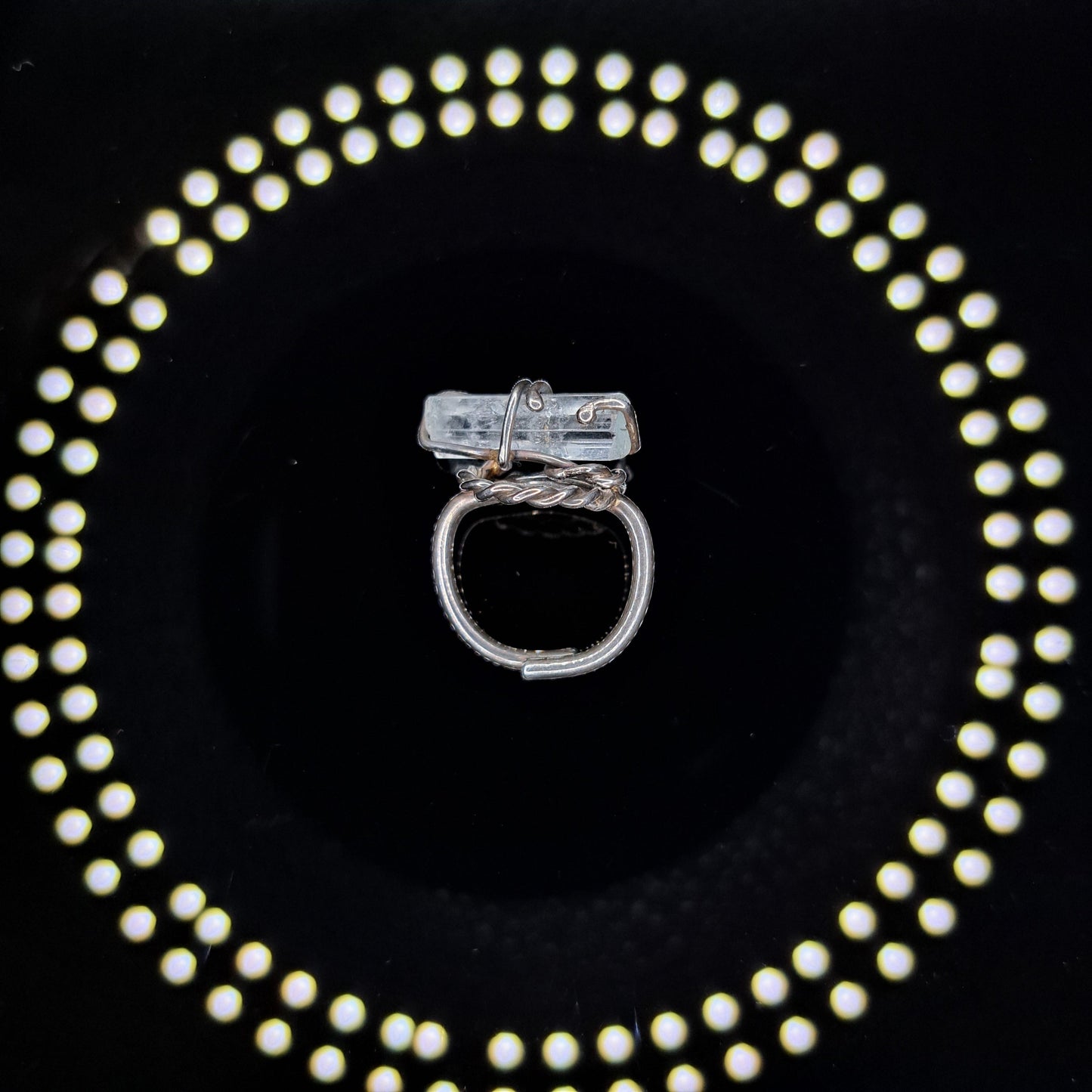 Aquamarin Ring "Mariners Knot"