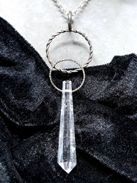 Bergkristall-Anhänger "Celestial Ice"