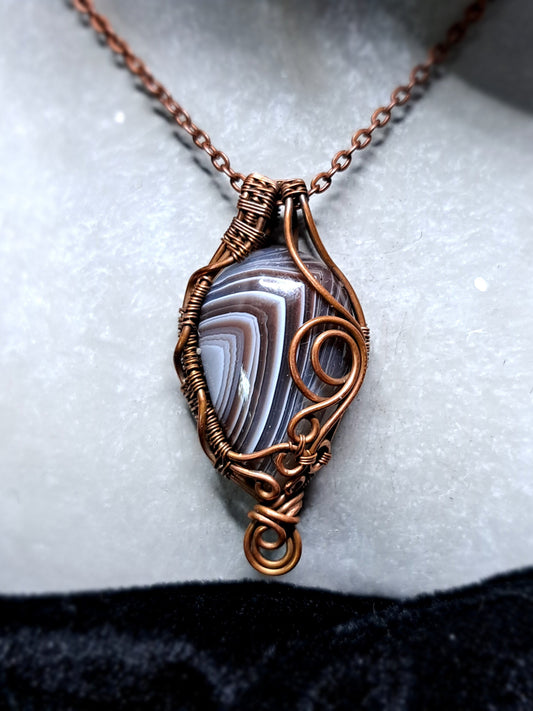 Botswana-Achat Anhänger "Mysterious Dreams"