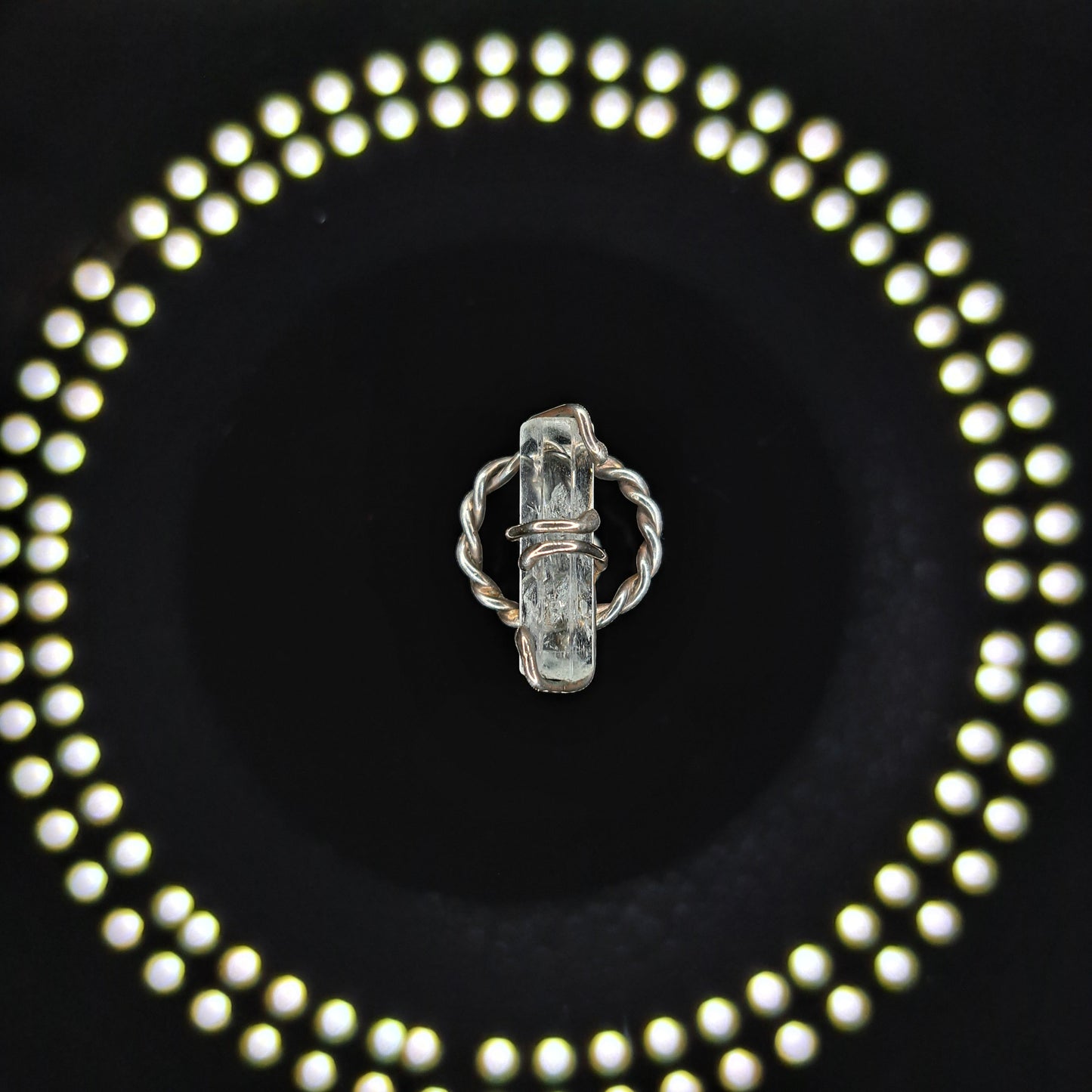 Aquamarin Ring "Mariners Knot"