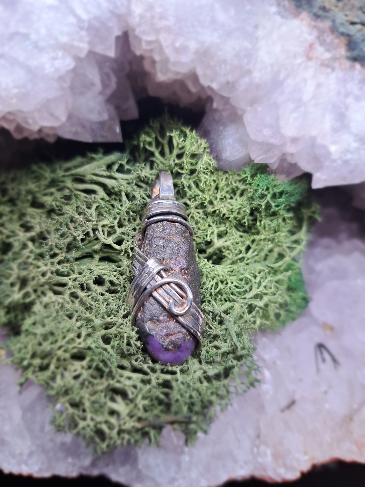 Rubin in Silber "Feuerband"