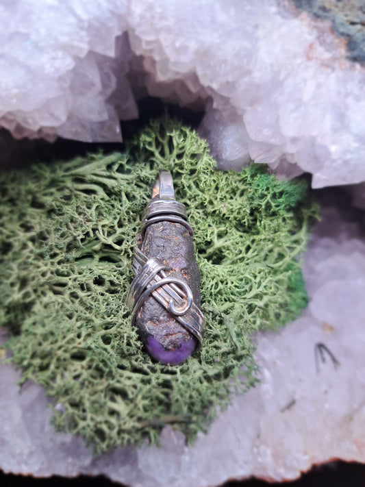 Rubin in Silber "Feuerband"