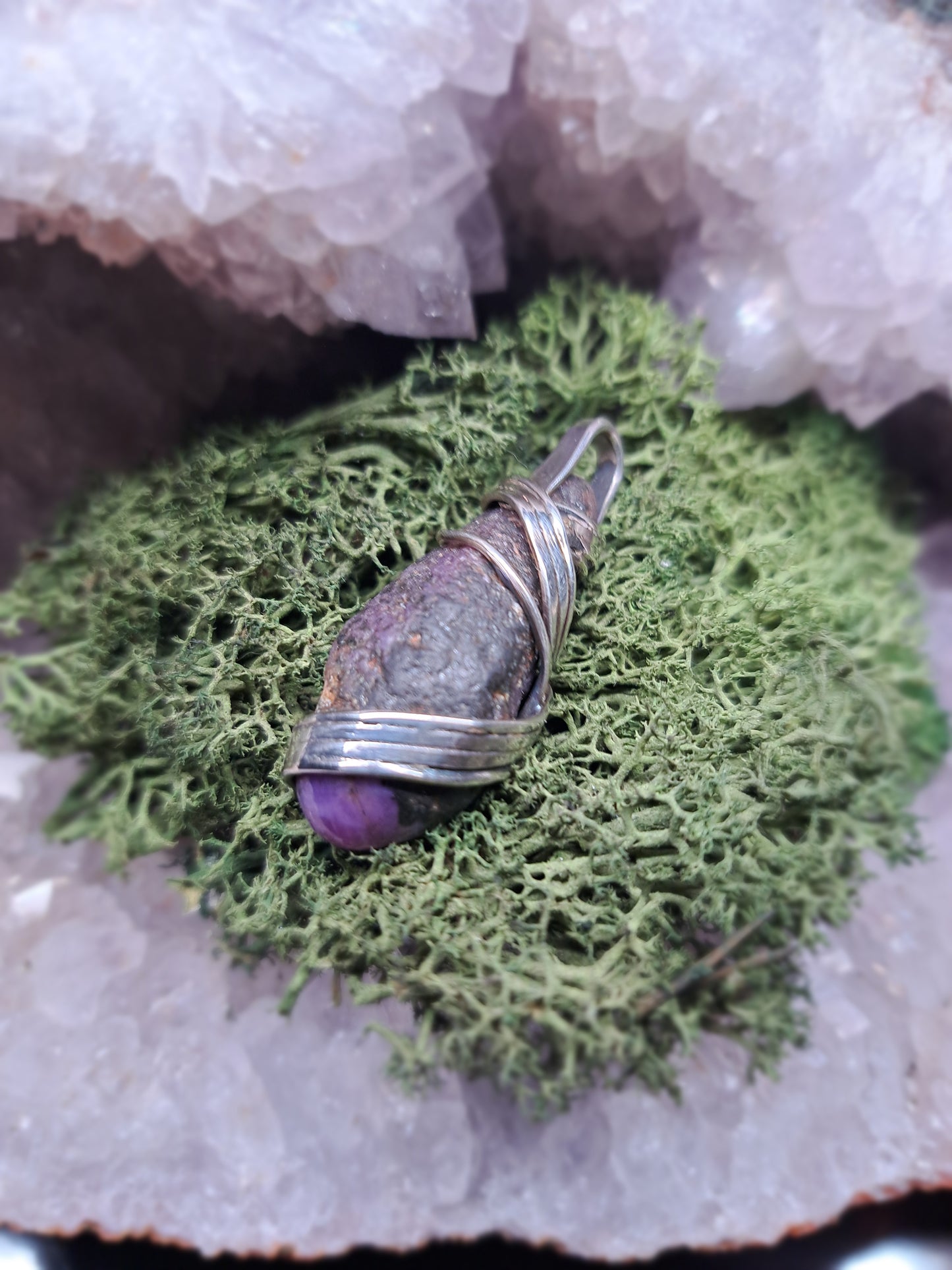 Rubin in Silber "Feuerband"